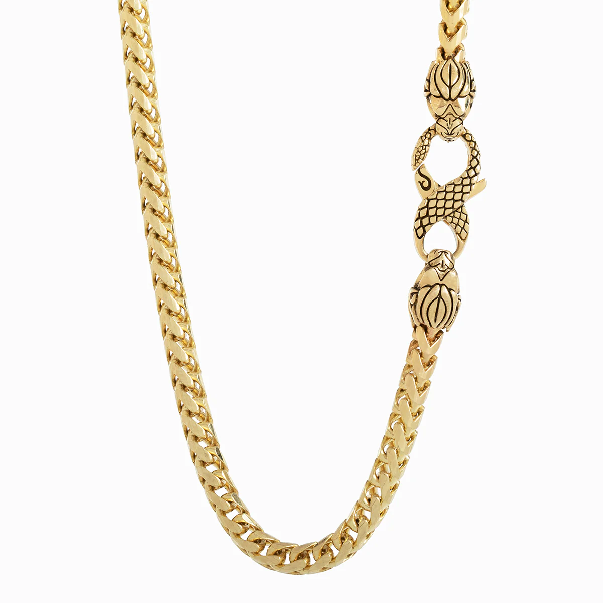 3mm Diamond Cut Franco Chain, 14k Yellow Gold - Image 3