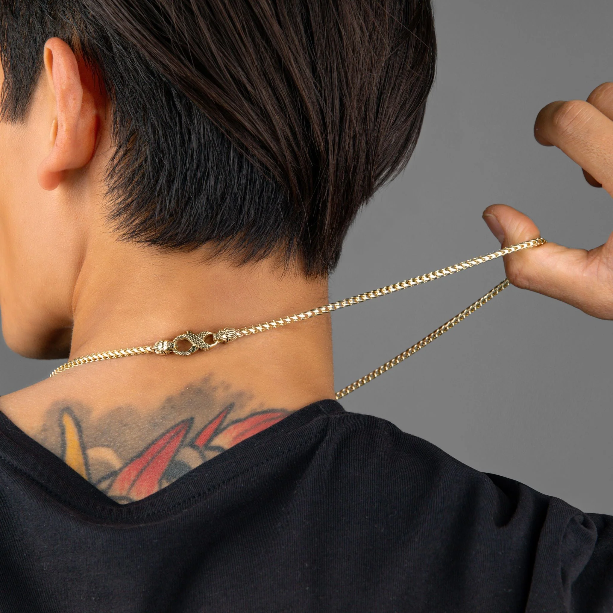 3mm Diamond Cut Franco Chain, 14k Yellow Gold - Image 6
