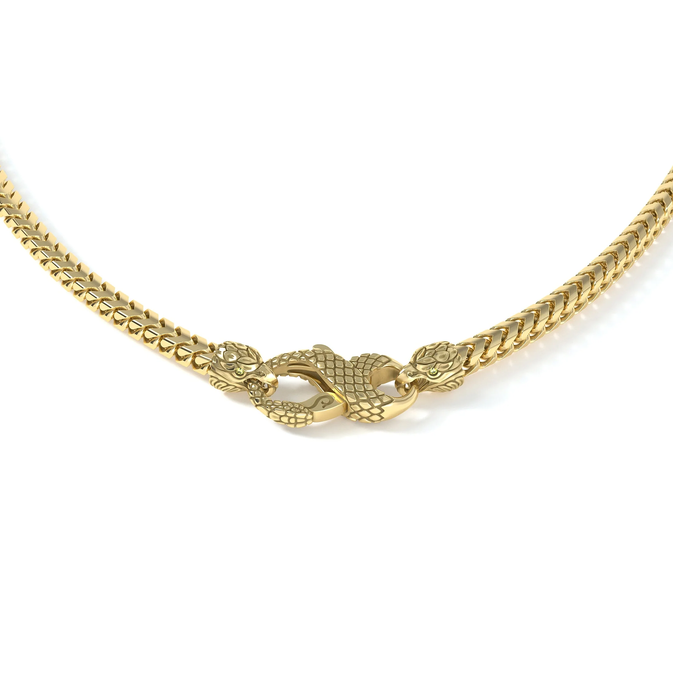 3mm Eagle Signature Clasp, 18k Yellow Gold - Image 2
