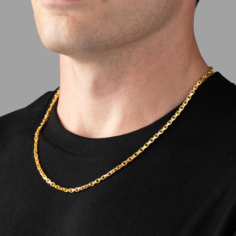 3mm Hermes (Heavy Link) Chain, 22k Gold - Image 3