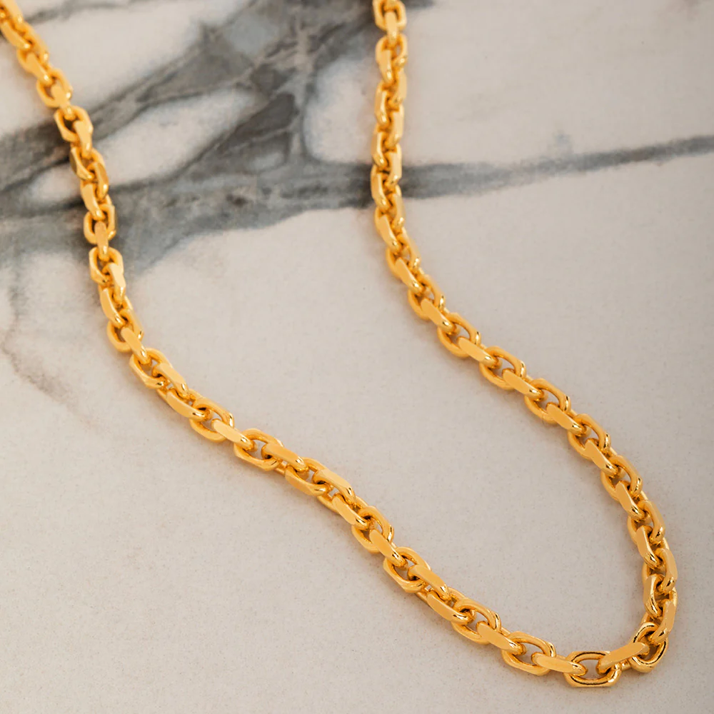 3mm Hermes (Heavy Link) Chain, 22k Gold - Image 4