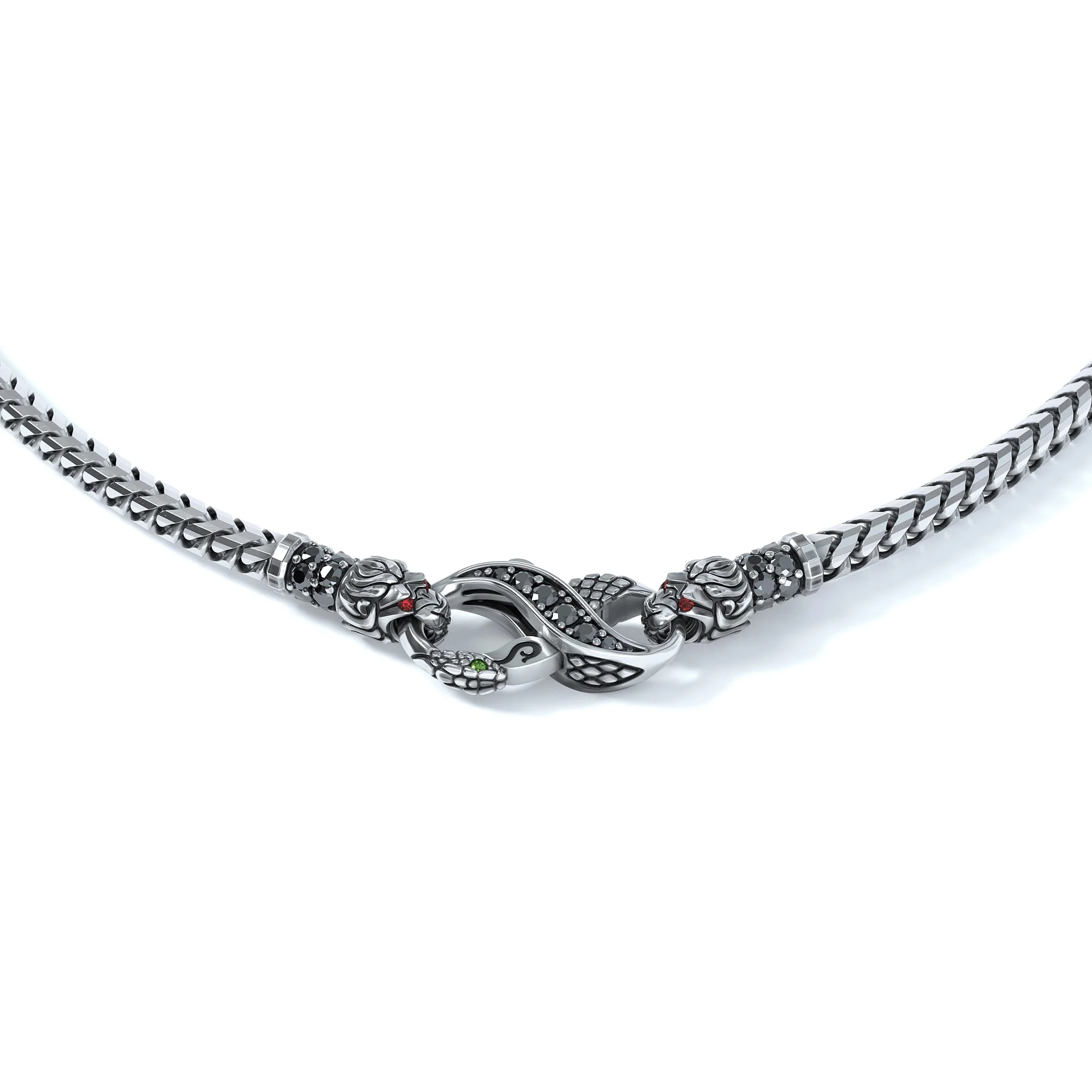 3mm Lion King's Clasp, Silver - Image 2