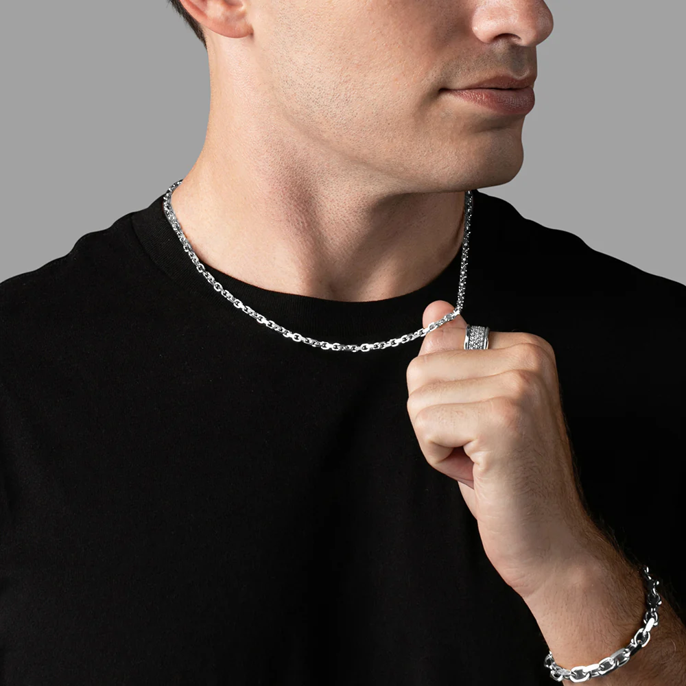 3mm Silver Forza (Heavy Link) Chain - Image 4