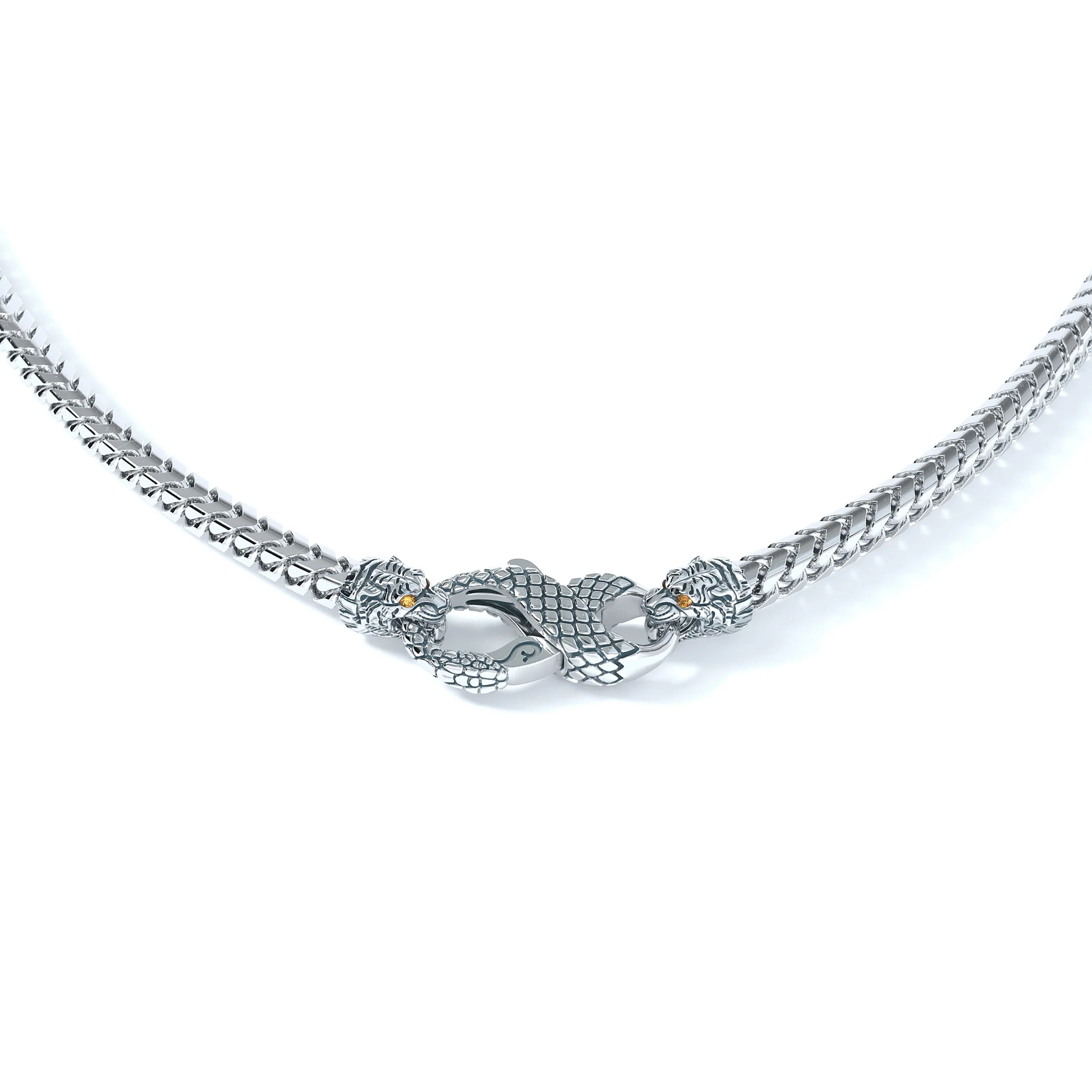 3mm Tiger Signature Clasp, Platinum - Image 2