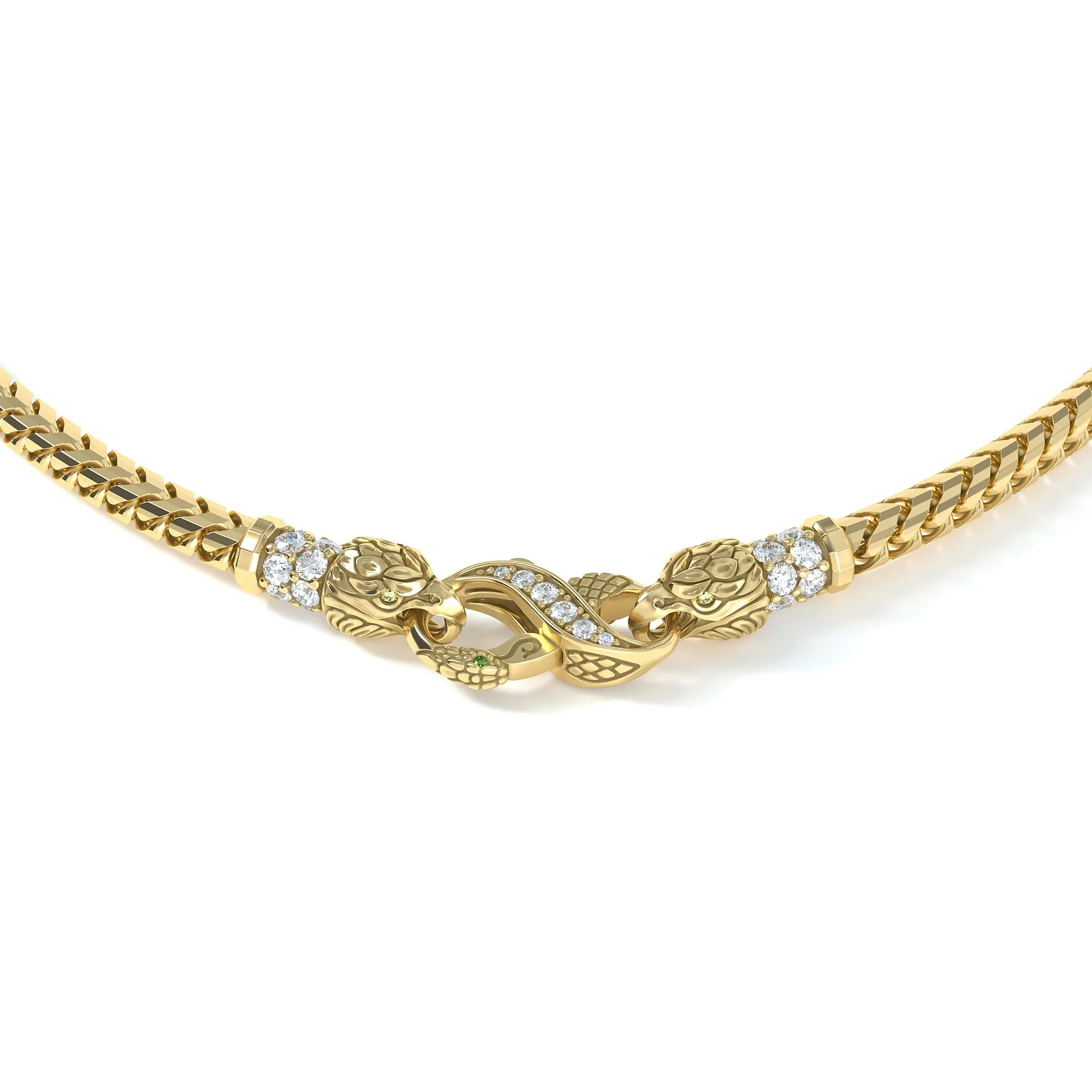 4mm Eagle King's Clasp, 18k Yellow Gold - Image 2