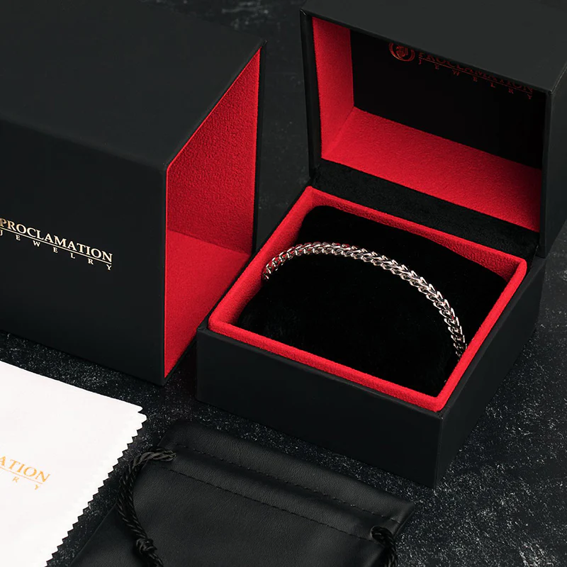4mm Silver Franco Bracelet - Image 5