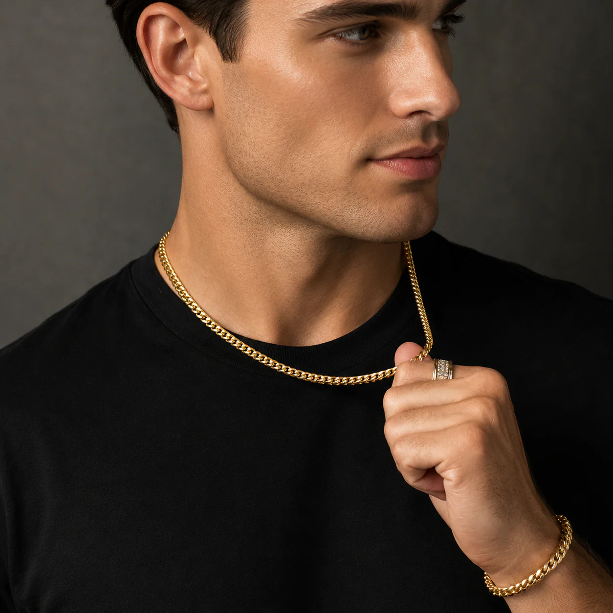 4mm Franco Chain, 18k Yellow Gold - Image 4