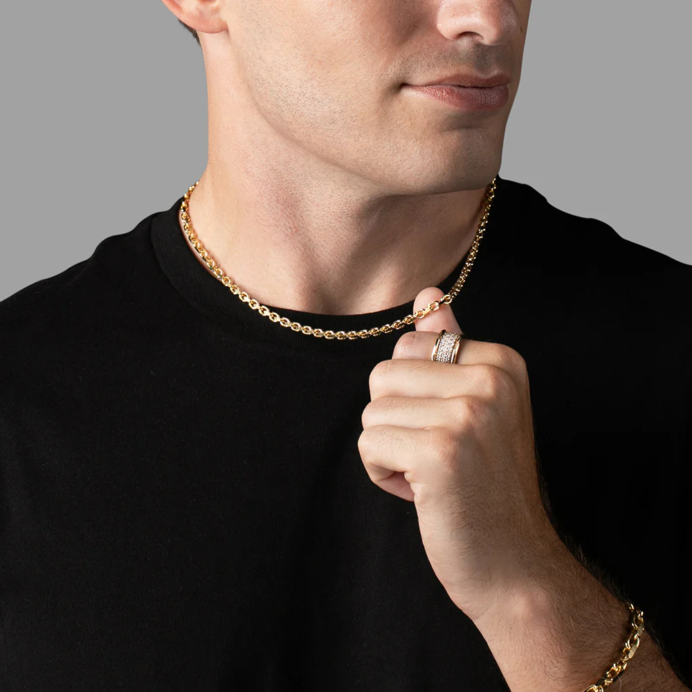 4mm Hermes (Heavy Link) Chain, 14k Yellow Gold - Image 6
