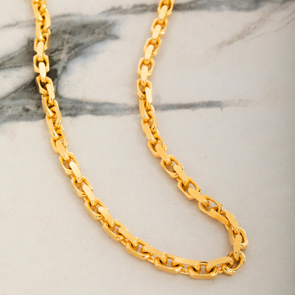 4mm Hermes (Heavy Link) Chain, 22k Gold - Image 3