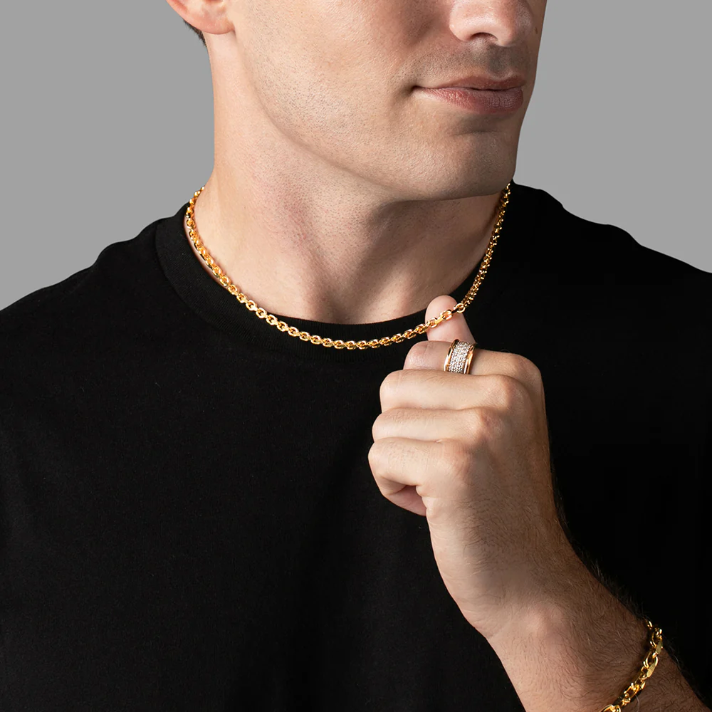 4mm Hermes (Heavy Link) Chain, 22k Gold - Image 4