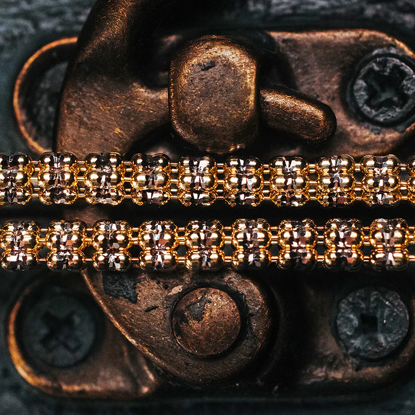 4mm Ice Chain, 14k Gold (Two Tone) - Image 3