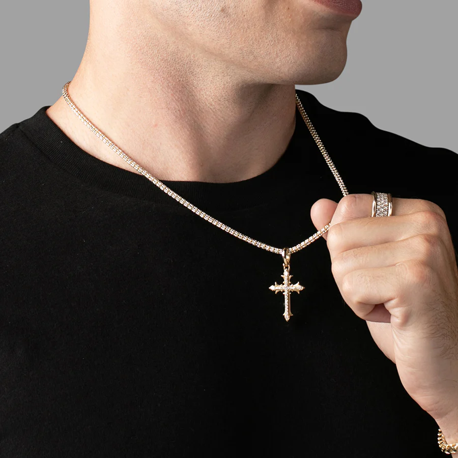 4mm Ice Chain, 14k Gold (Two Tone) - Image 7