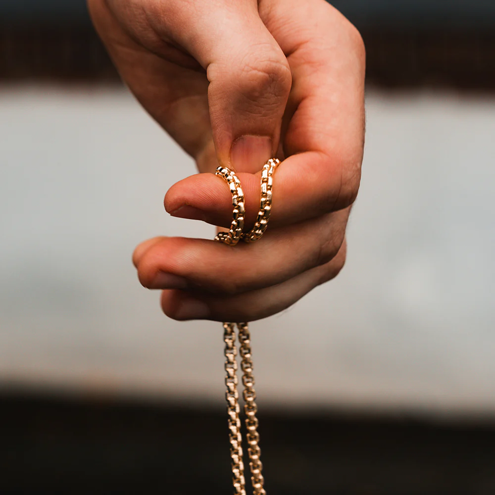 4mm Round Box Chain, 14k Yellow Gold - Image 5