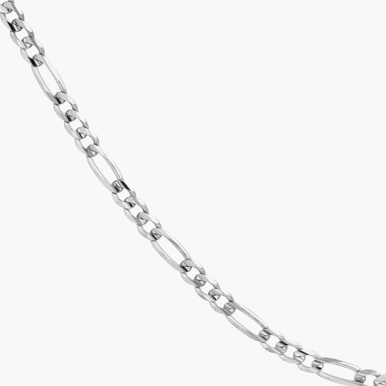 4mm Silver Figaro Chain - Image 4