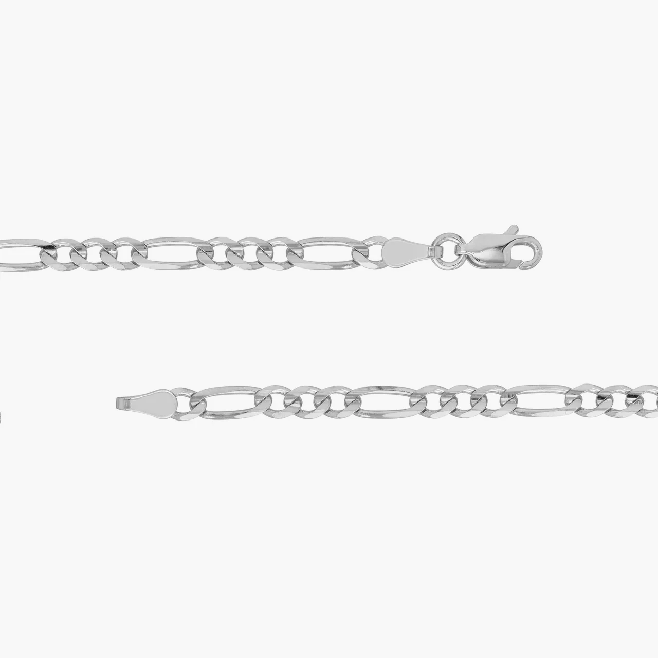 4mm Silver Figaro Chain - Image 6