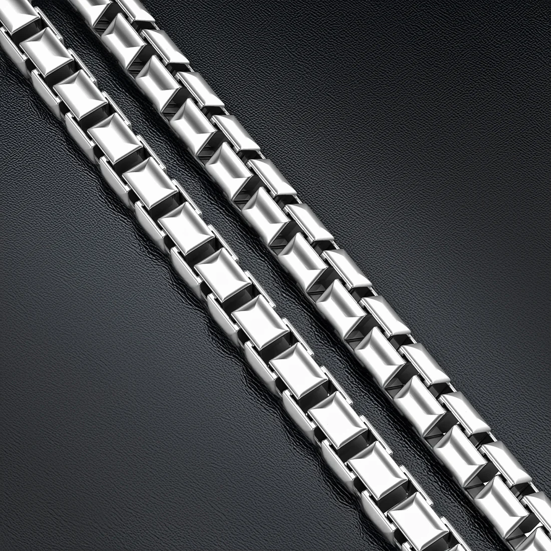 4mm GEOLUX, Silver Round Box Chain - Image 3