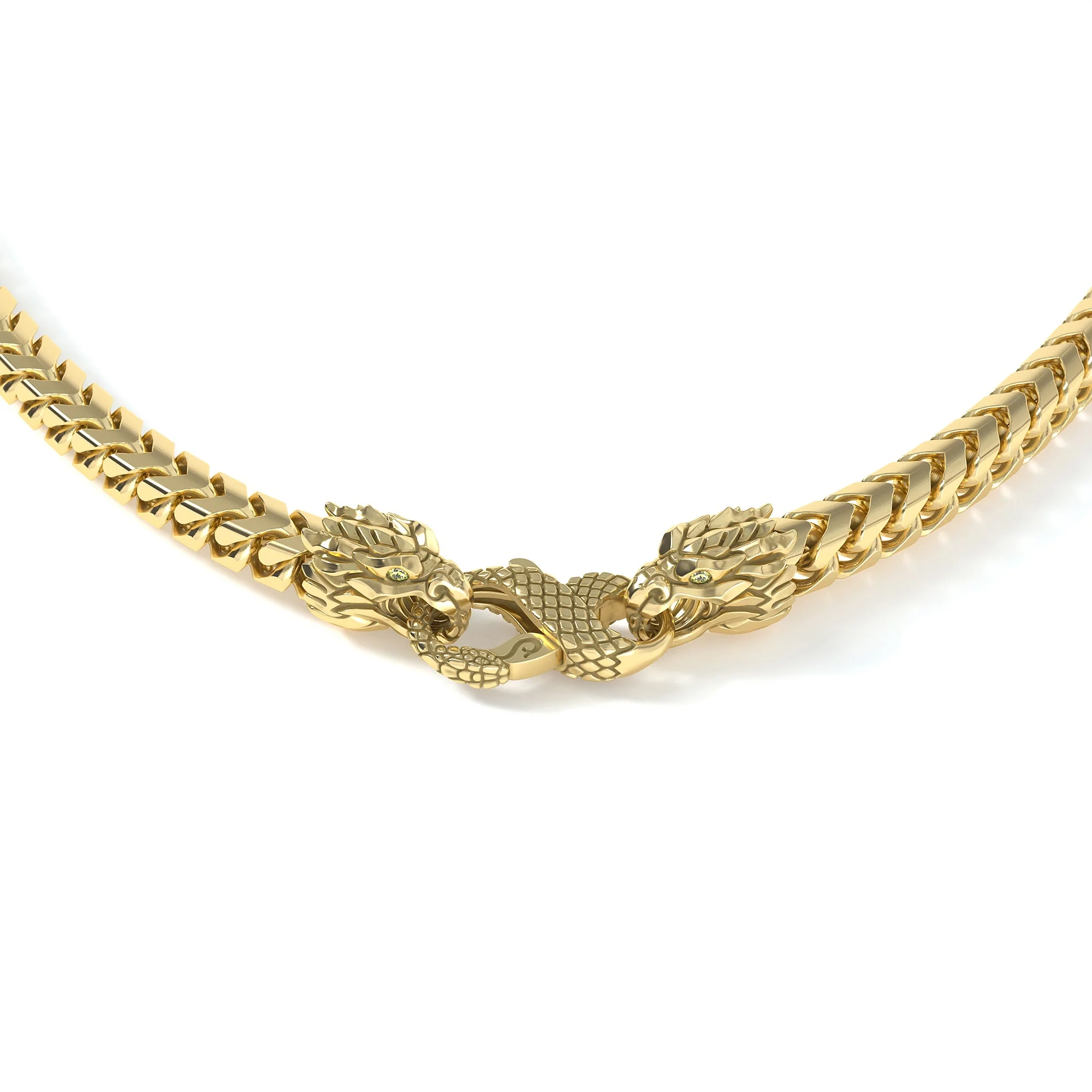 5mm Dragon Signature Clasp, 14k Yellow Gold - Image 2