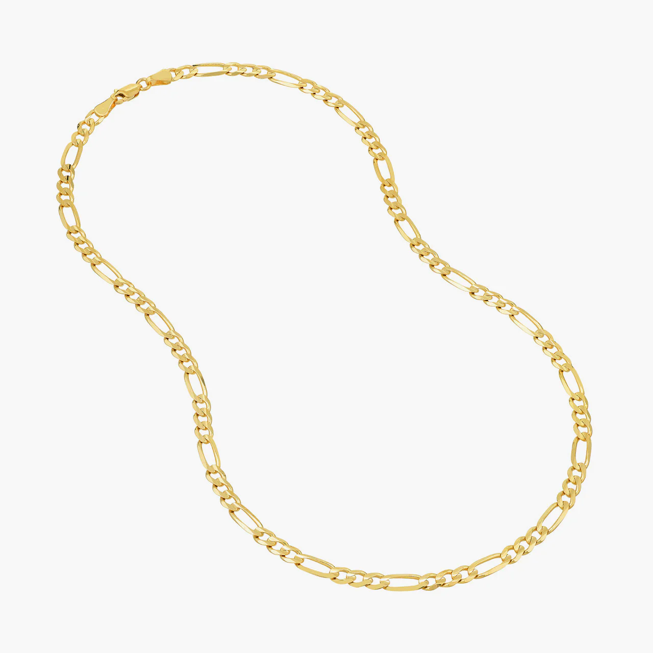 5mm Figaro Chain, 14k Yellow Gold - Image 3