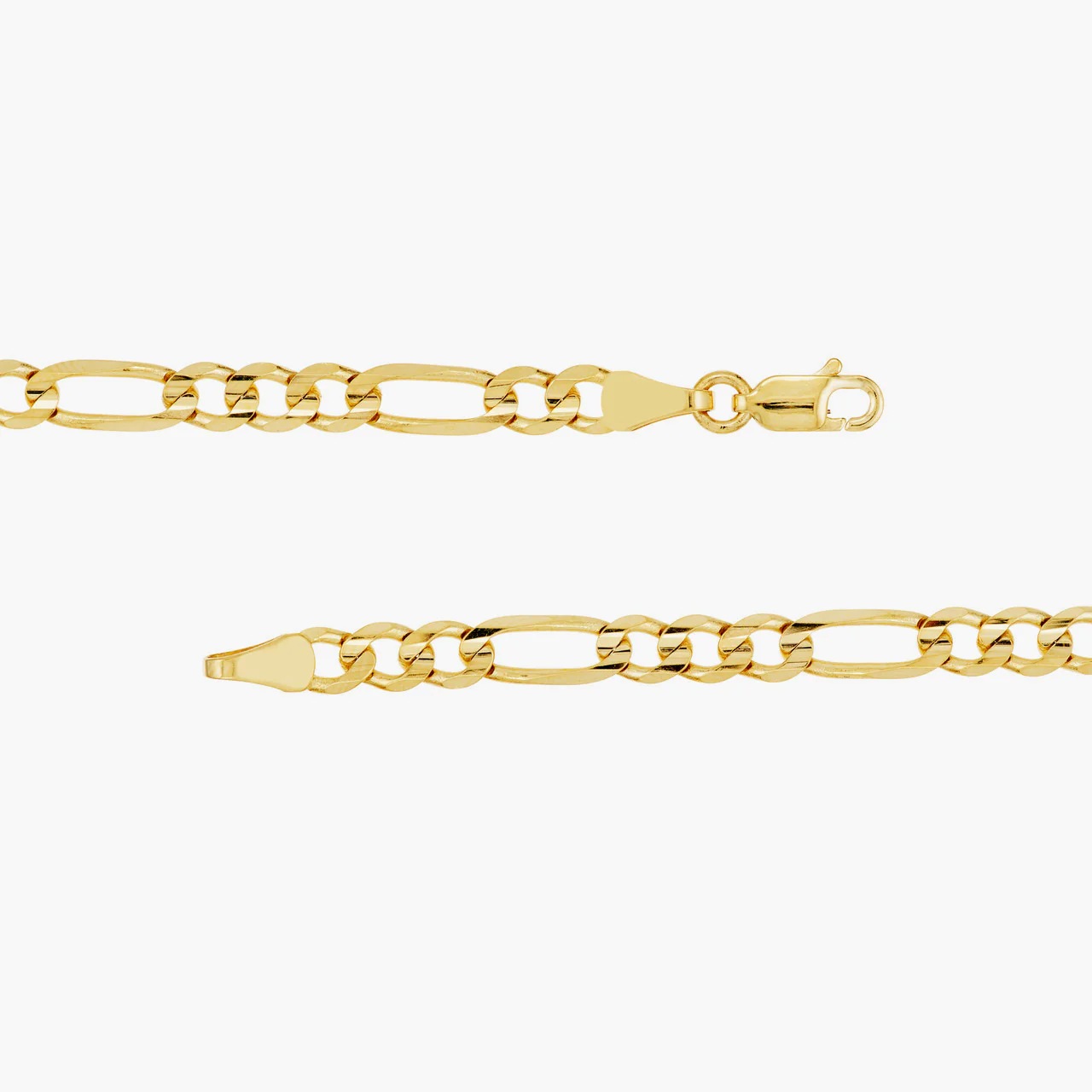 5mm Figaro Chain, 14k Yellow Gold - Image 4