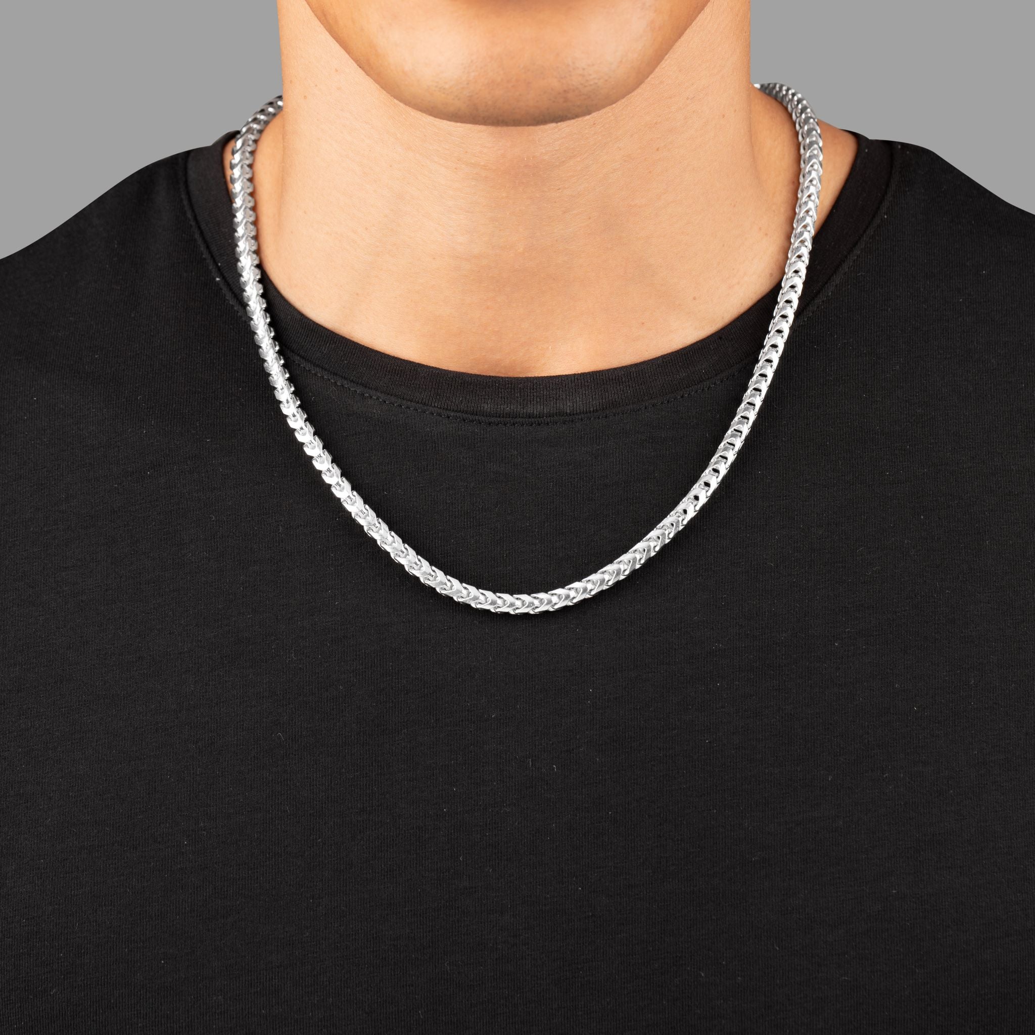 5mm Silver Franco Chain - Image 4