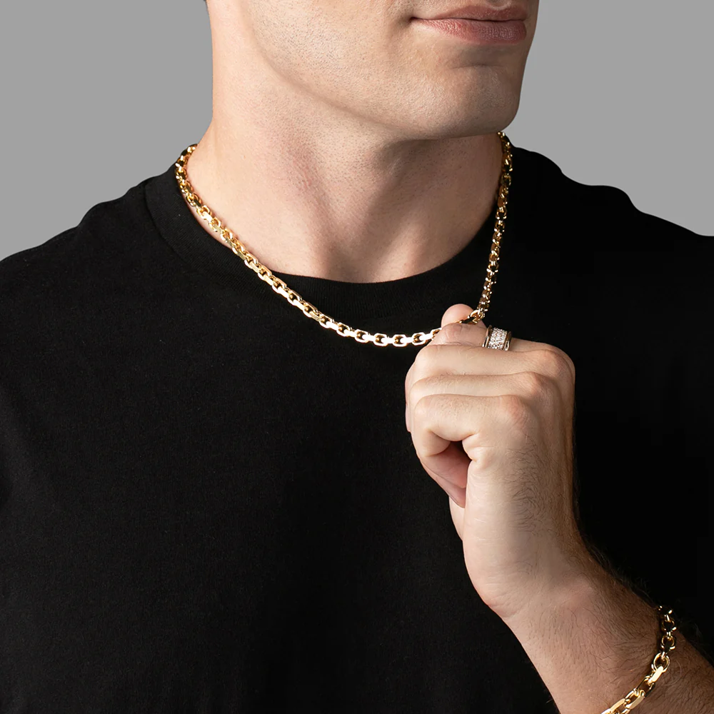 5mm Hermes (Heavy Link) Chain, 18k Yellow Gold - Image 6