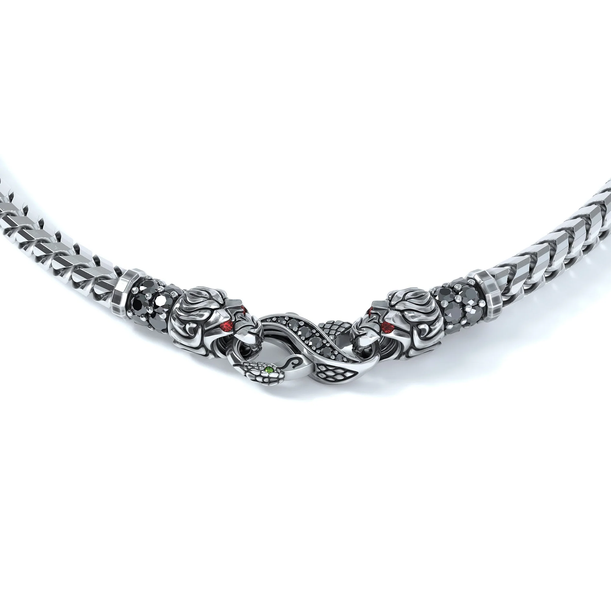 5mm Lion King's Clasp, Silver - Image 2