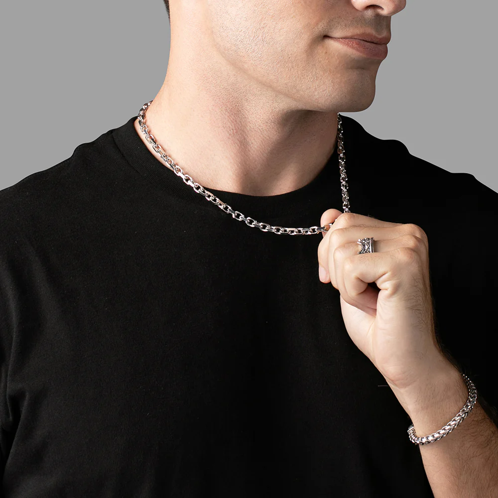 5mm Silver Forza (Heavy Link) Chain - Image 6