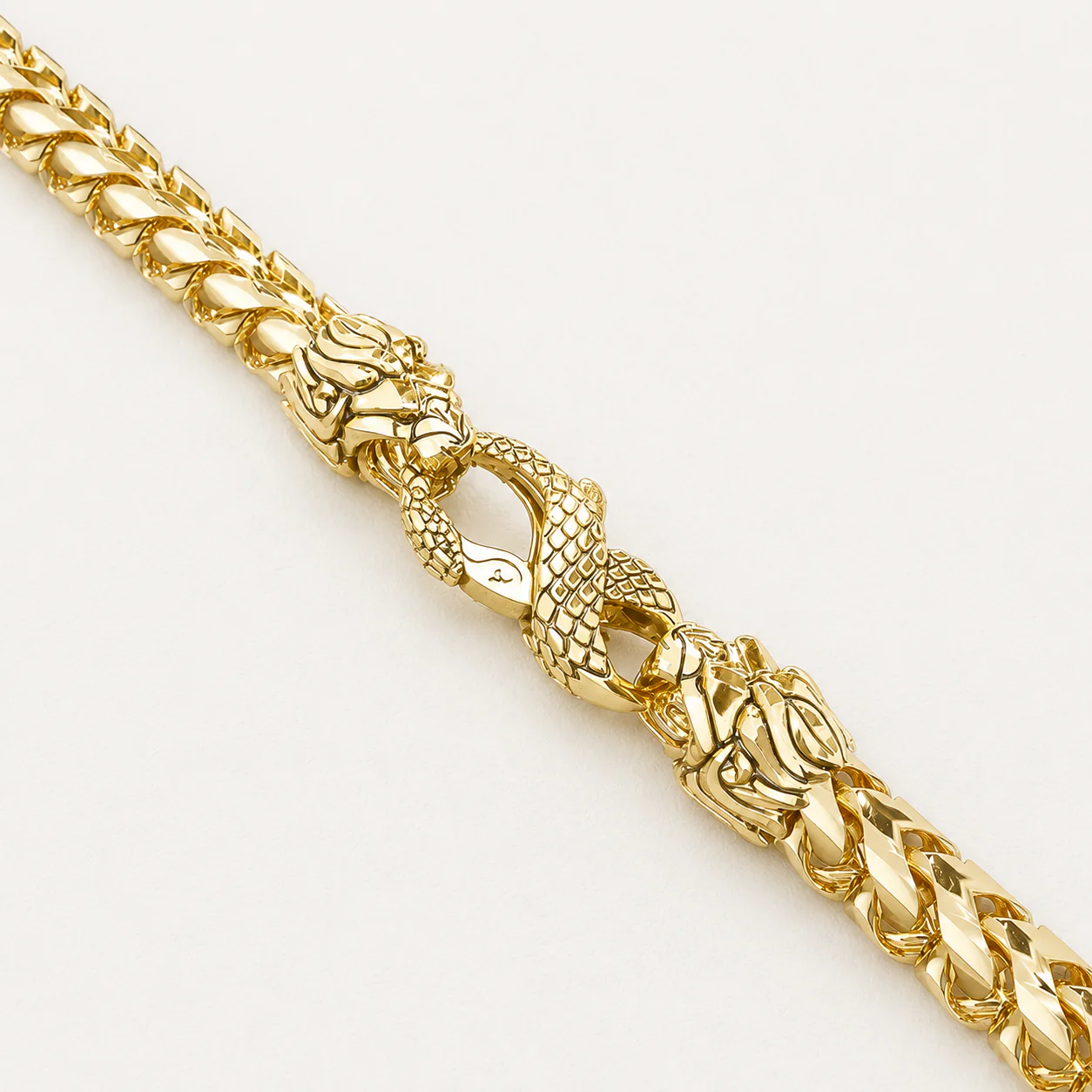 7mm Diamond Cut Franco Bracelet, 14k Yellow Gold - Image 5