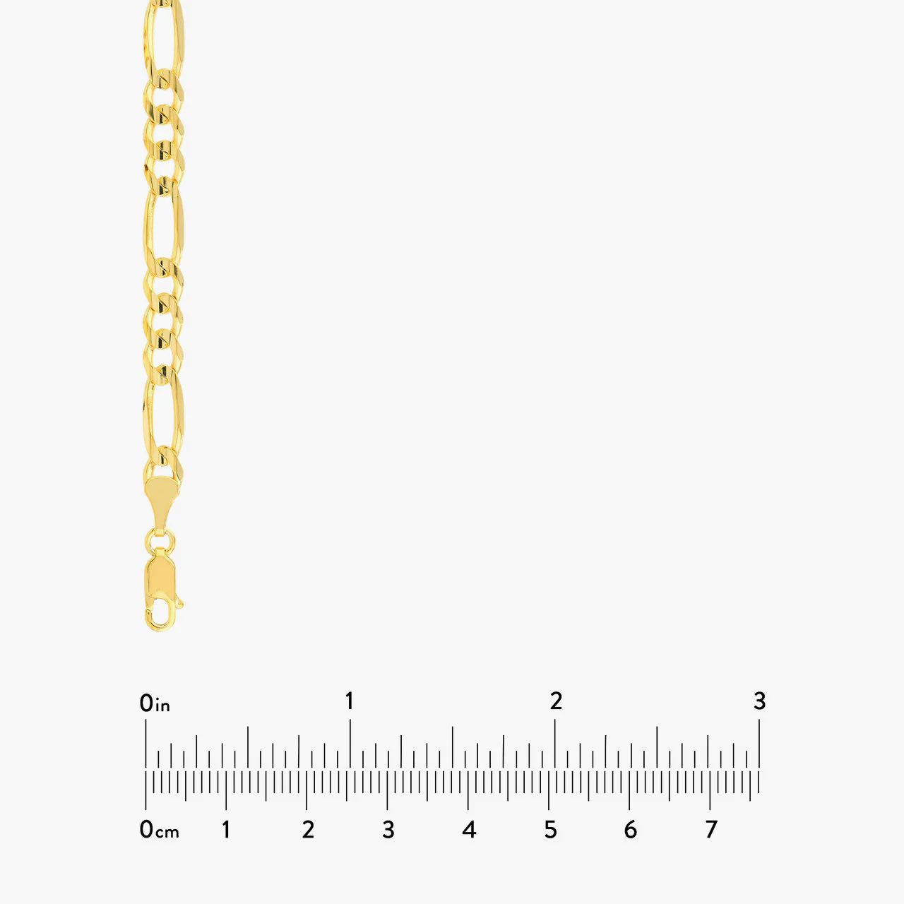 6mm Figaro Chain, 14k Yellow Gold - Image 5