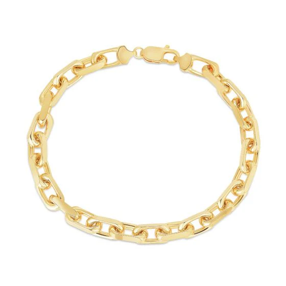 6mm Hermes (Heavy Link) Bracelet, 14k Yellow Gold - Image 3