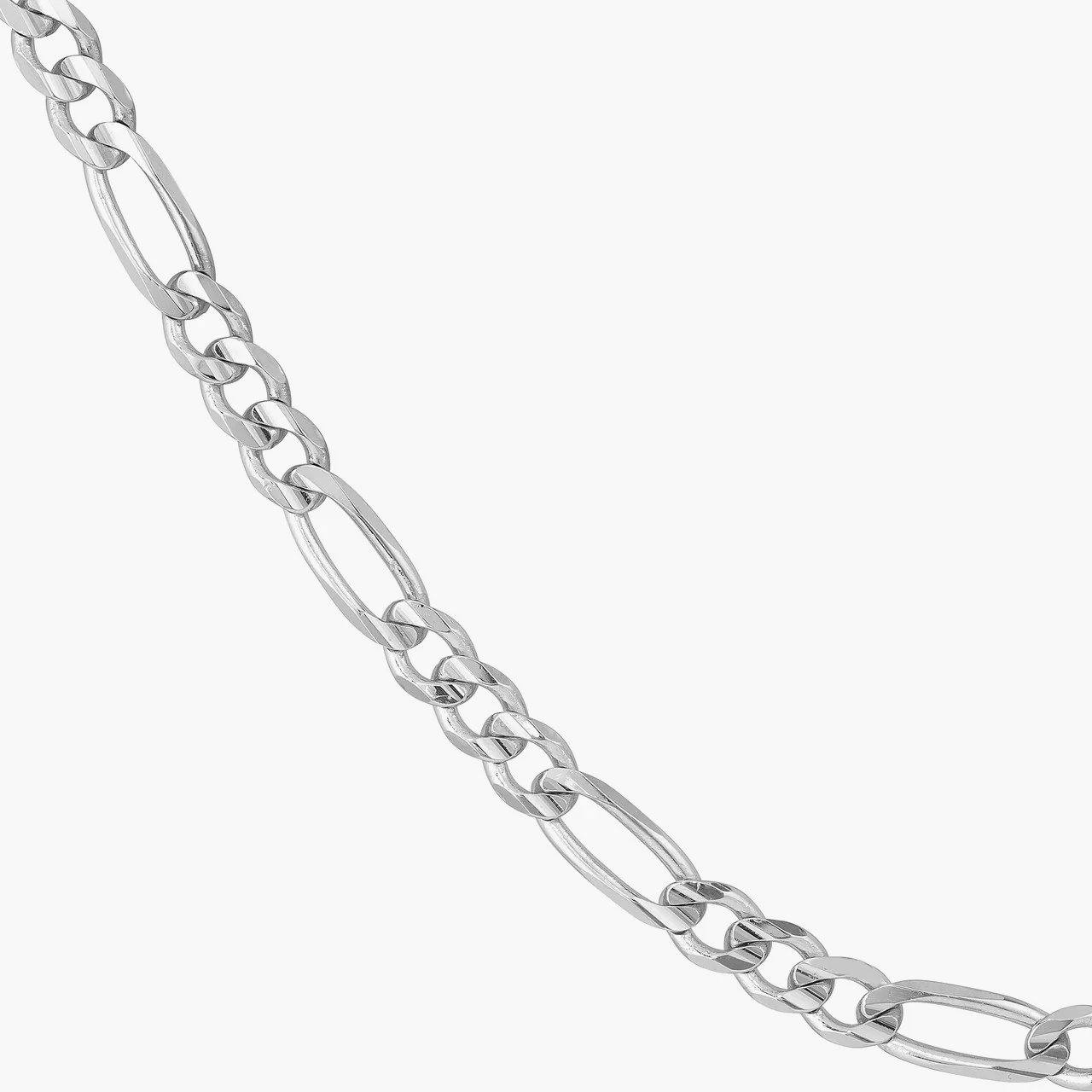 6mm Silver Figaro Chain - Image 3