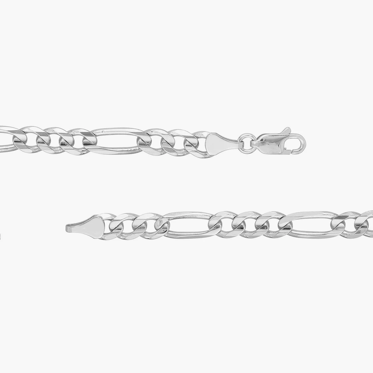 6mm Silver Figaro Chain - Image 6