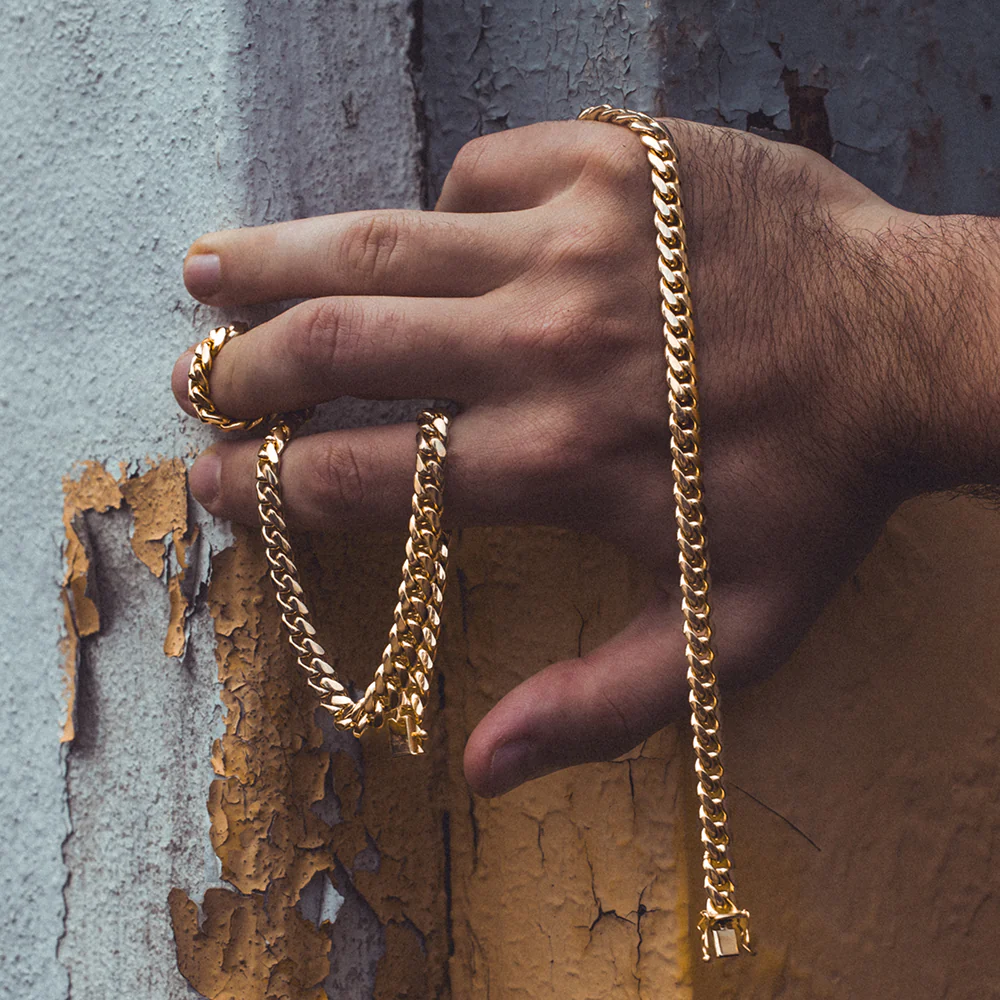 7mm Miami Cuban Link Chain, 14k Yellow Gold - Image 8