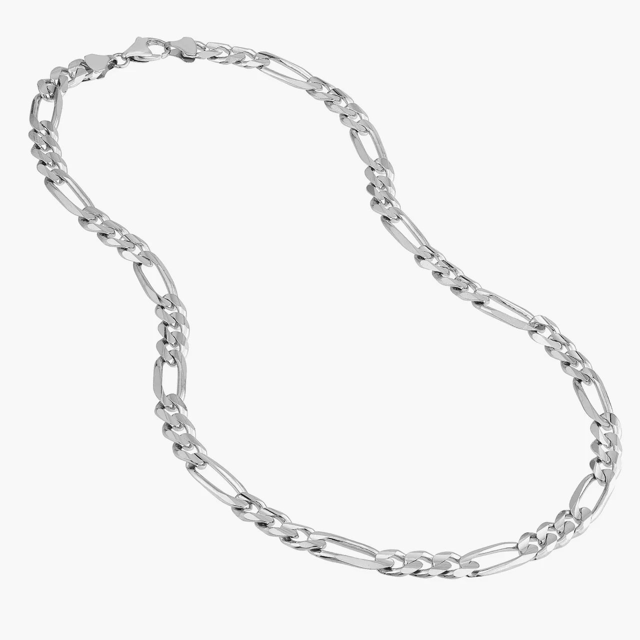 8mm Silver Figaro Chain - Image 4