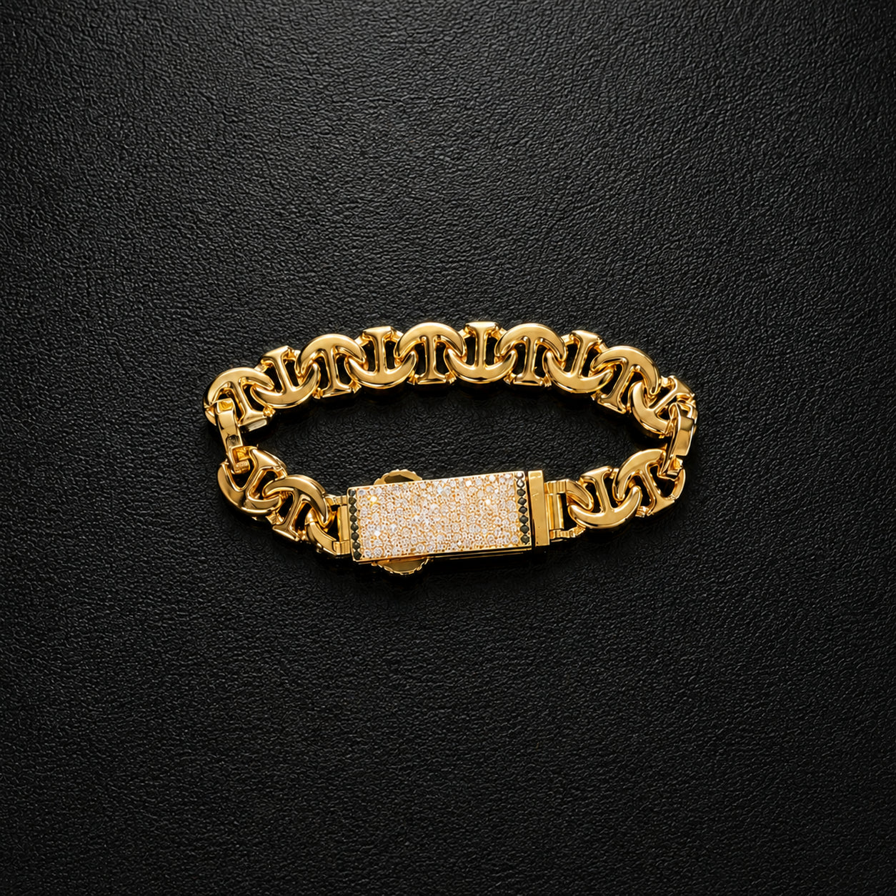 ANCHOR, 15mm Gold Bracelet - Image 4