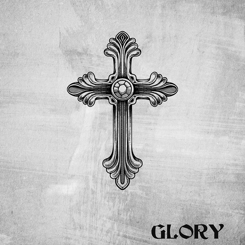 Glory, Gold Cross Pendant with Diamond - Image 4