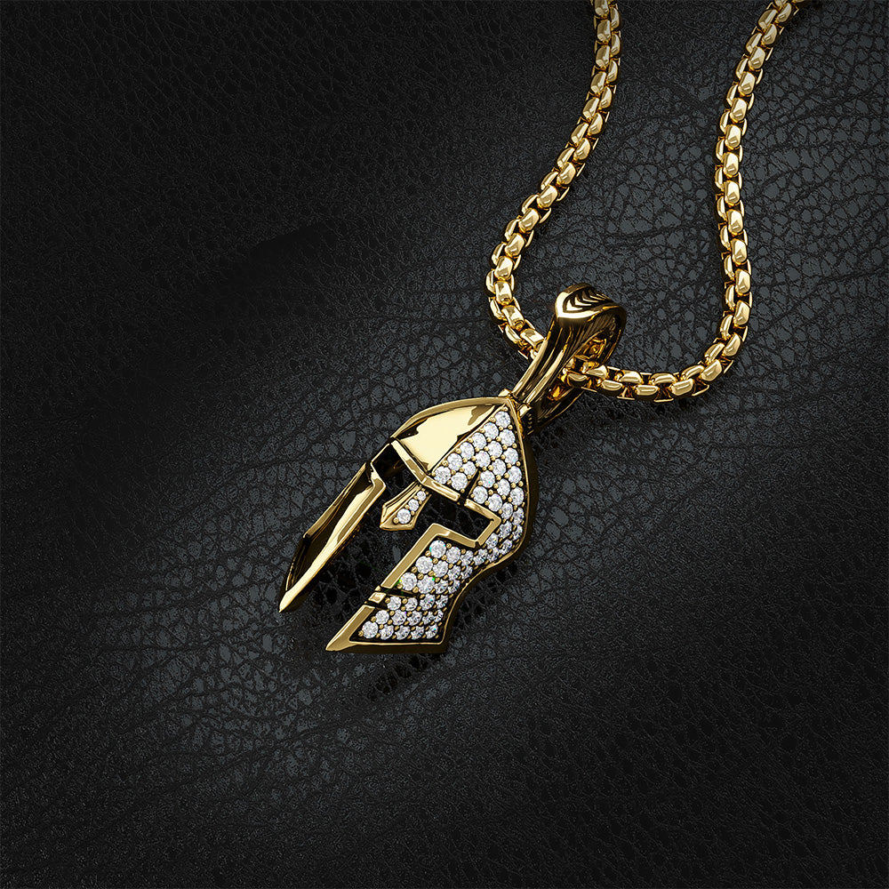 Spartan, Gold Pendant with Diamonds - Image 5