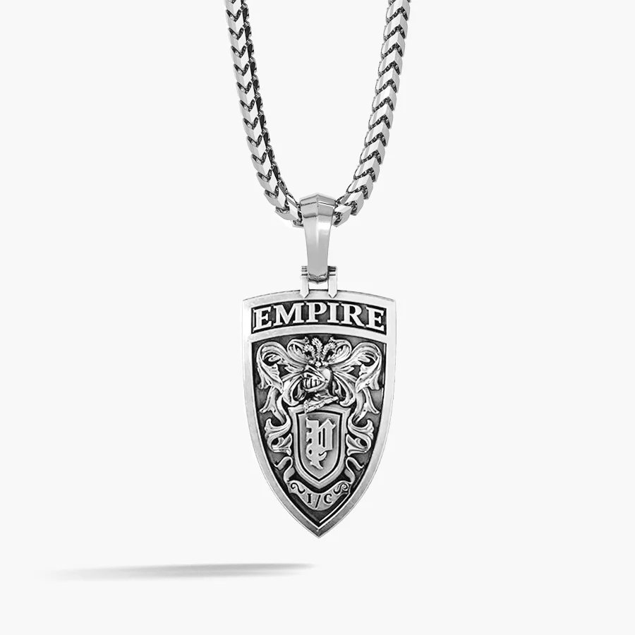 Empire, Platinum Lion Head Pendant with Diamonds - Image 2