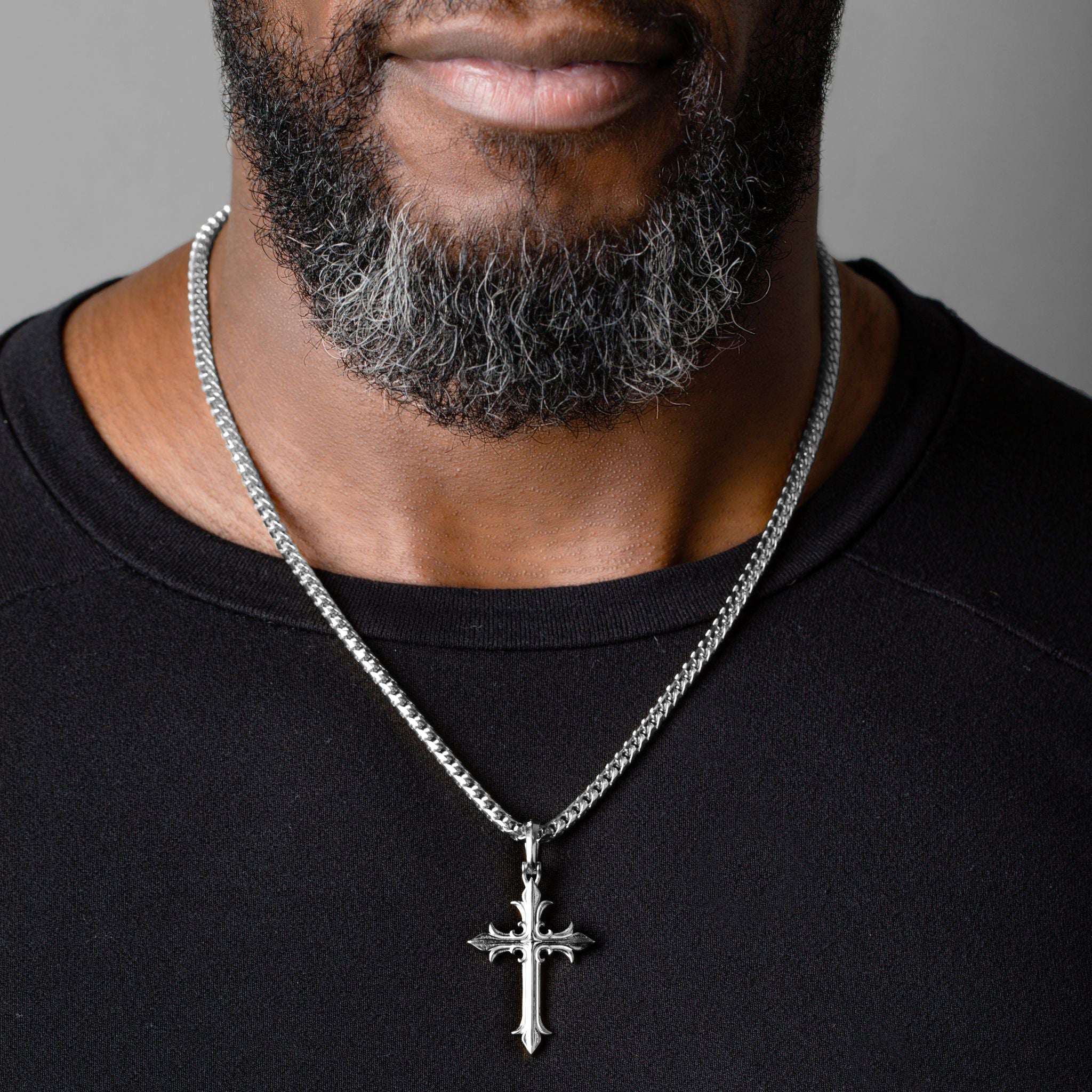 Faith, Platinum Cross Pendant - Image 5