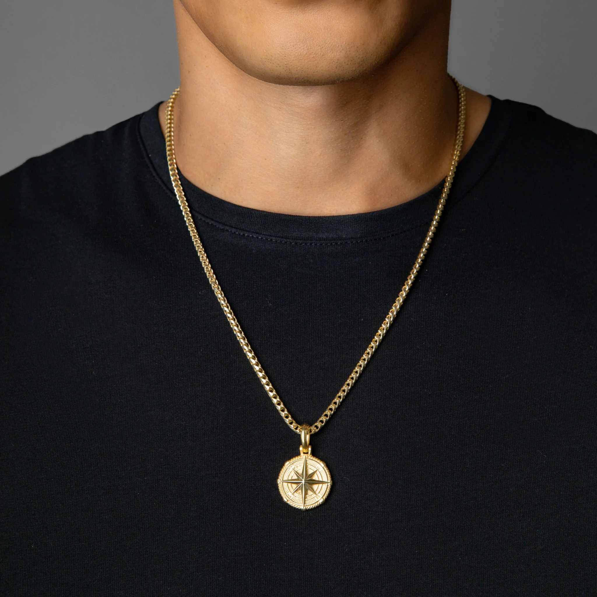 Voyager, Gold Compass Pendant - Image 5