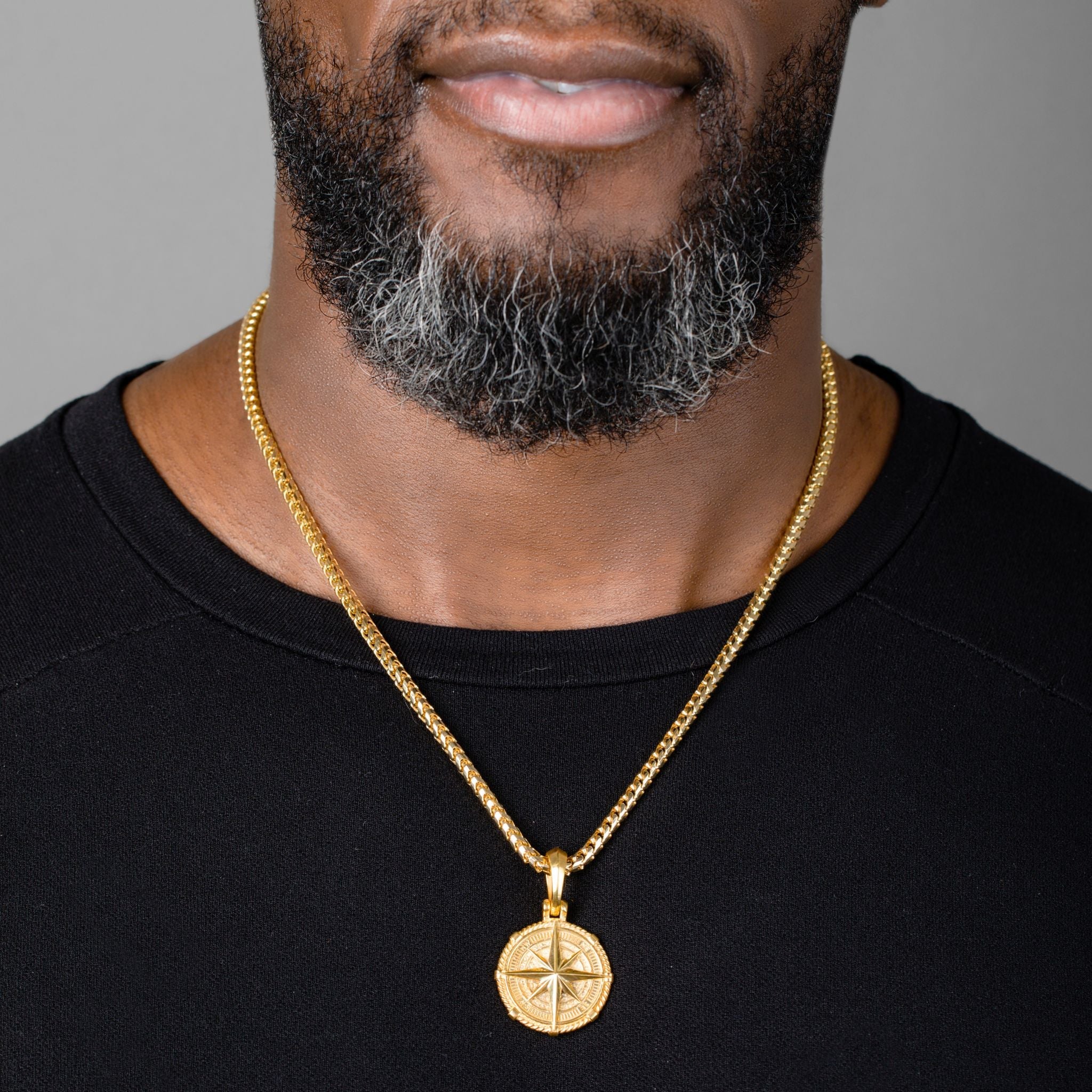 Voyager, Gold Compass Pendant - Image 7