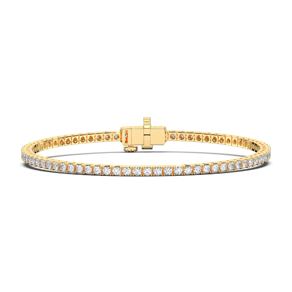 ROUND 4-PRONG TENNIS BRACELET - Image 3