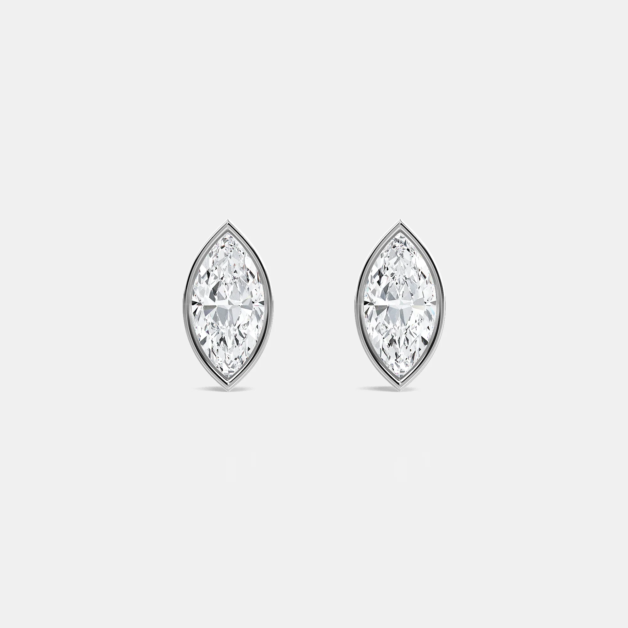MARQUISE BEZEL STUDS - Image 2