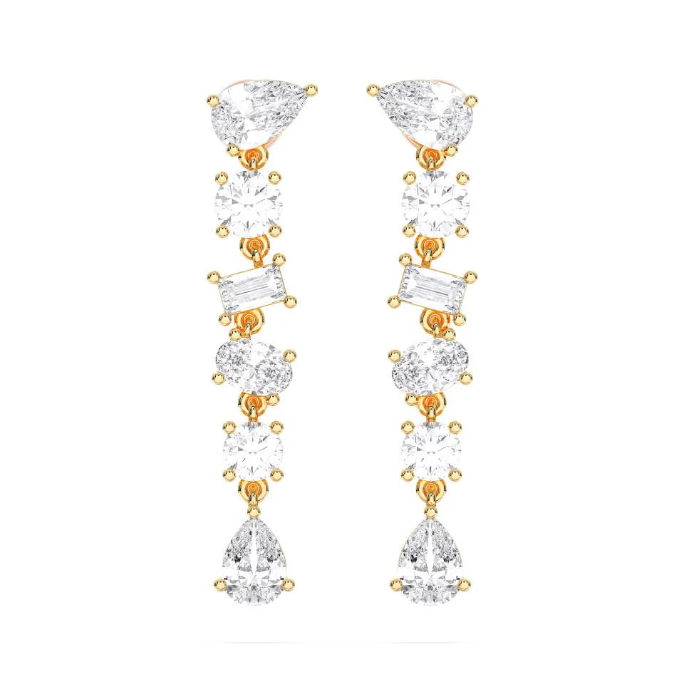 MIXED SHAPE DROP EARRINGS, 2.50 CTW - Image 3