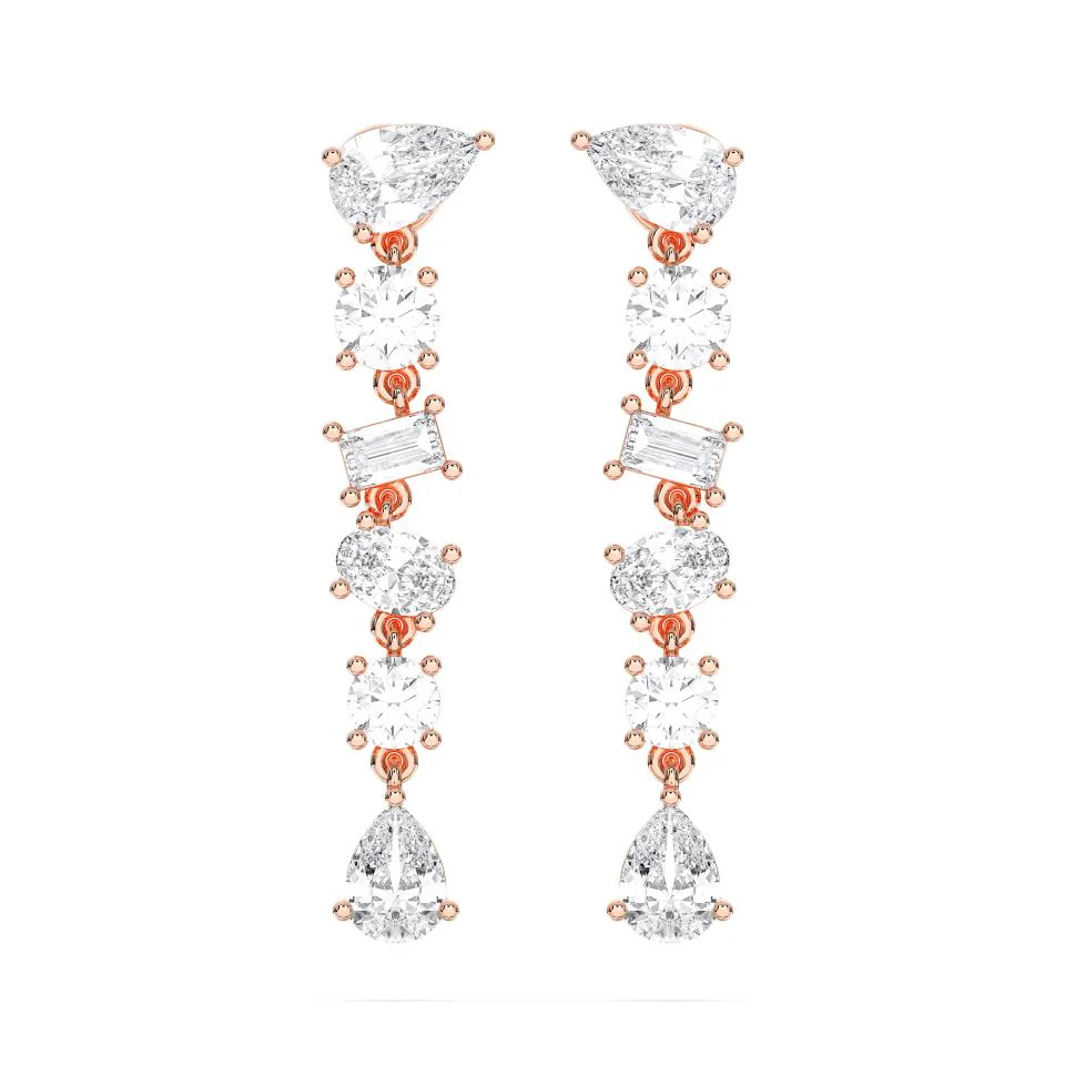MIXED SHAPE DROP EARRINGS, 2.50 CTW - Image 5