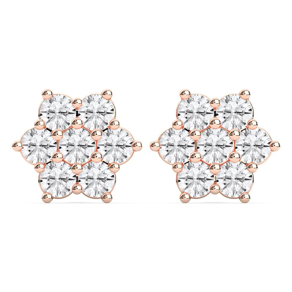 ROUND CLUSTER EARRINGS - Image 5