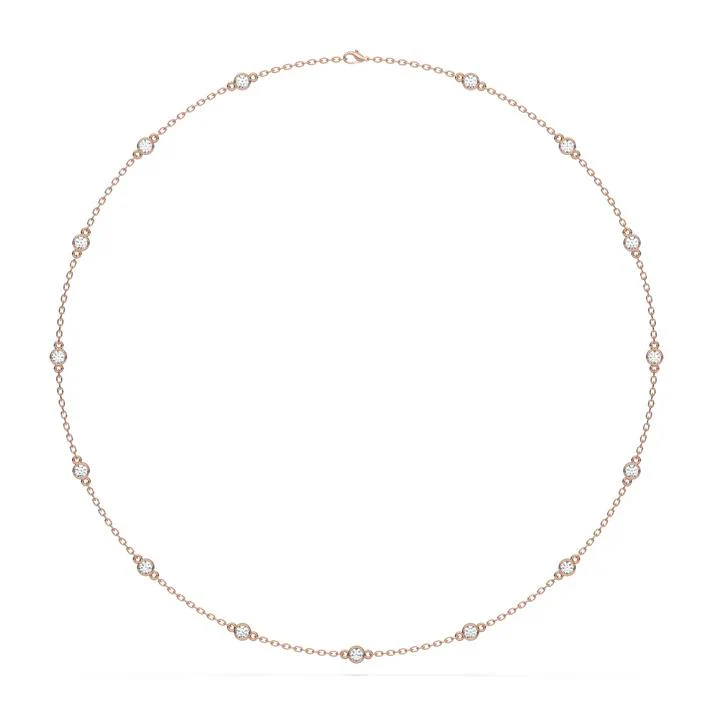 ROUND DIAMOND BY THE YARD NECKLACE - Image 3