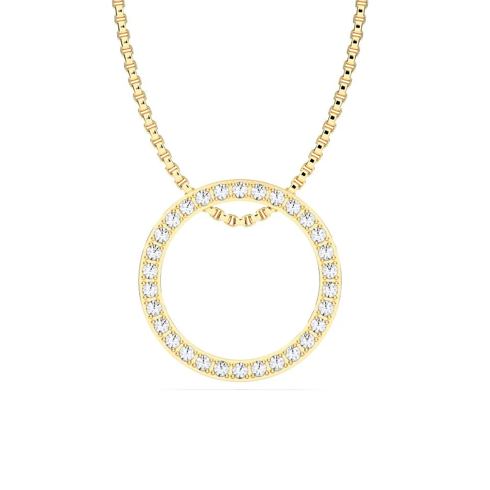 CIRCLE ROUND DIAMOND PENDANT - Image 2