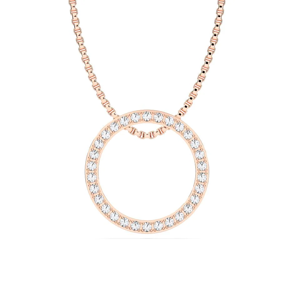 CIRCLE ROUND DIAMOND PENDANT - Image 3