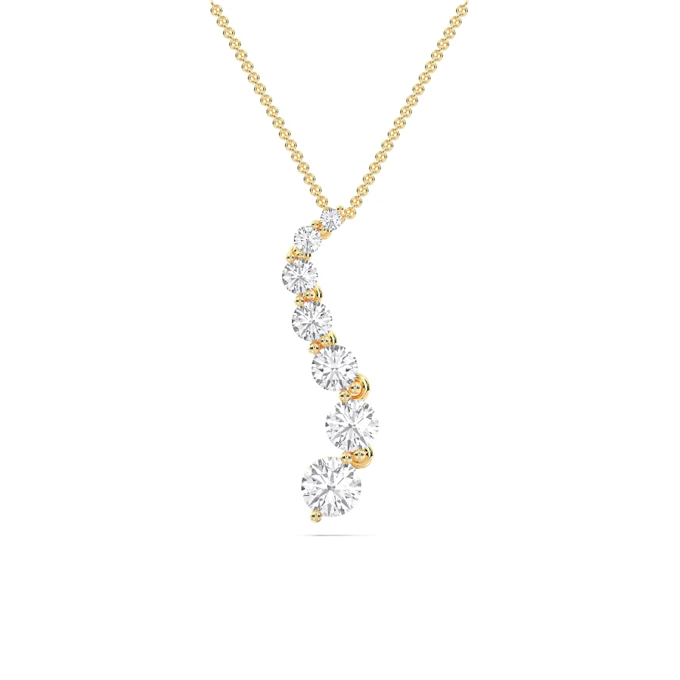 FLEXIBLE JOURNEY ROUND DIAMOND PENDANT - Image 4